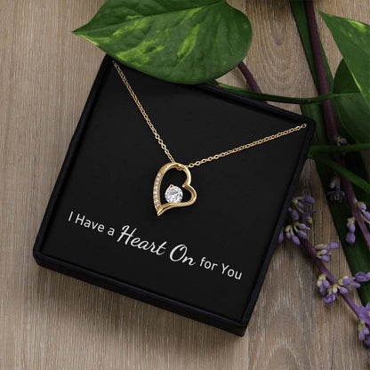 I Have a HEART ON For You  | Simply Sexy Heart Necklace on Black