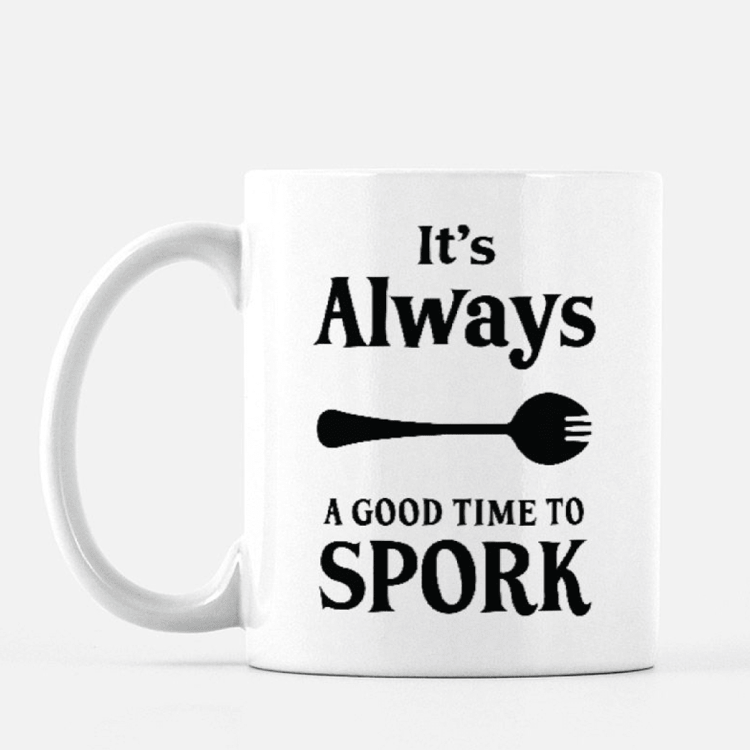 I'm You're Spork - 11 oz Ceramic Mug - Personalized Mug Printed Mint 